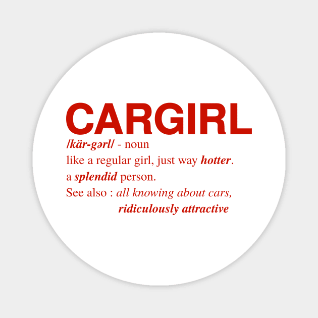 Car-Girl Magnet by Riel